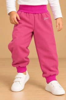 Dětské softshellové kalhoty s kožíškem cihlové, vel. 80/86
